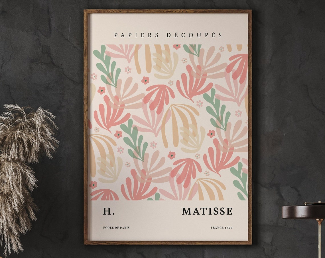 Henri Matisse Papiers Decoupes Coral Botanical Exhibition Poster