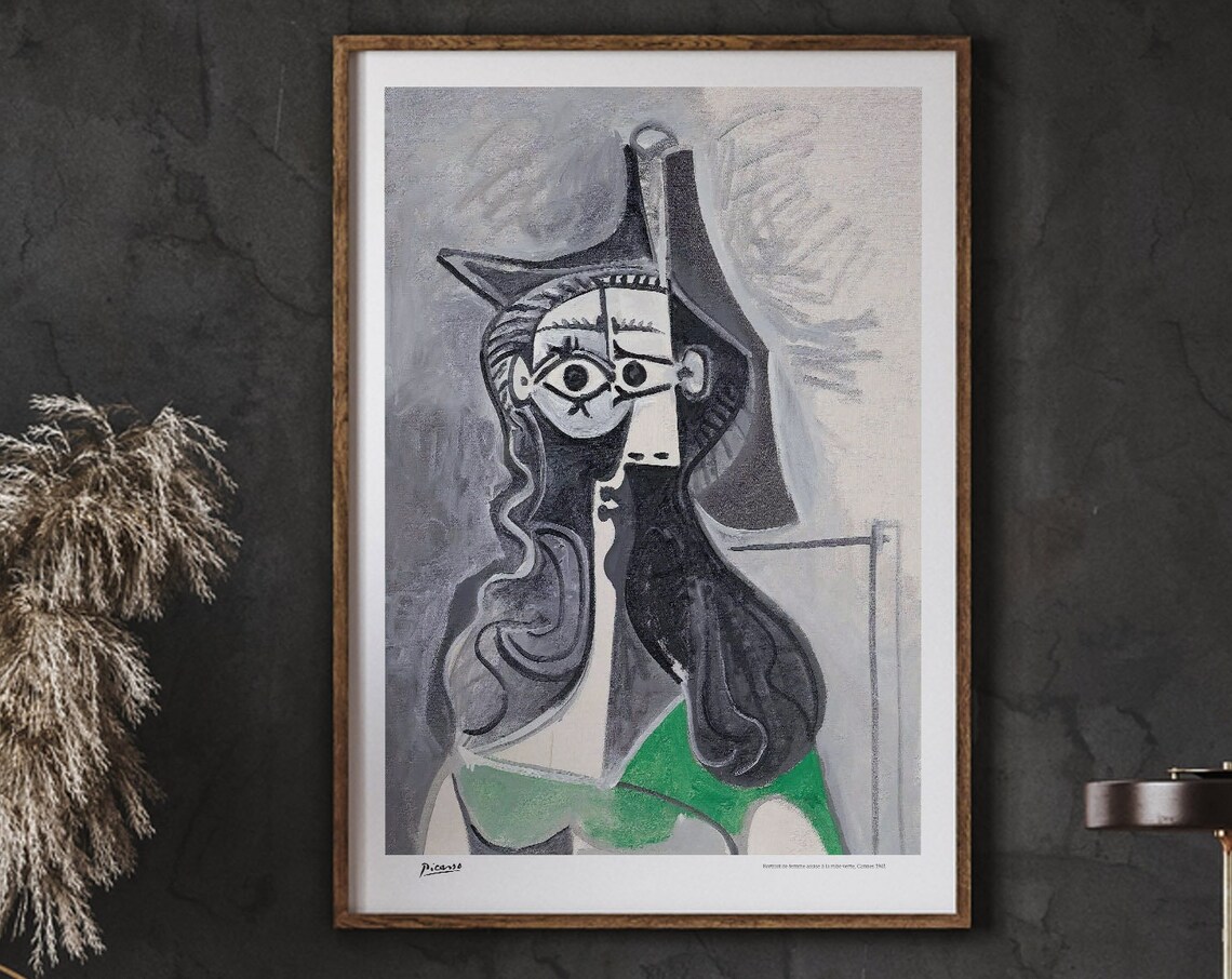 Pablo Picasso Portrait De Femme Assise, Surrealism Art Print