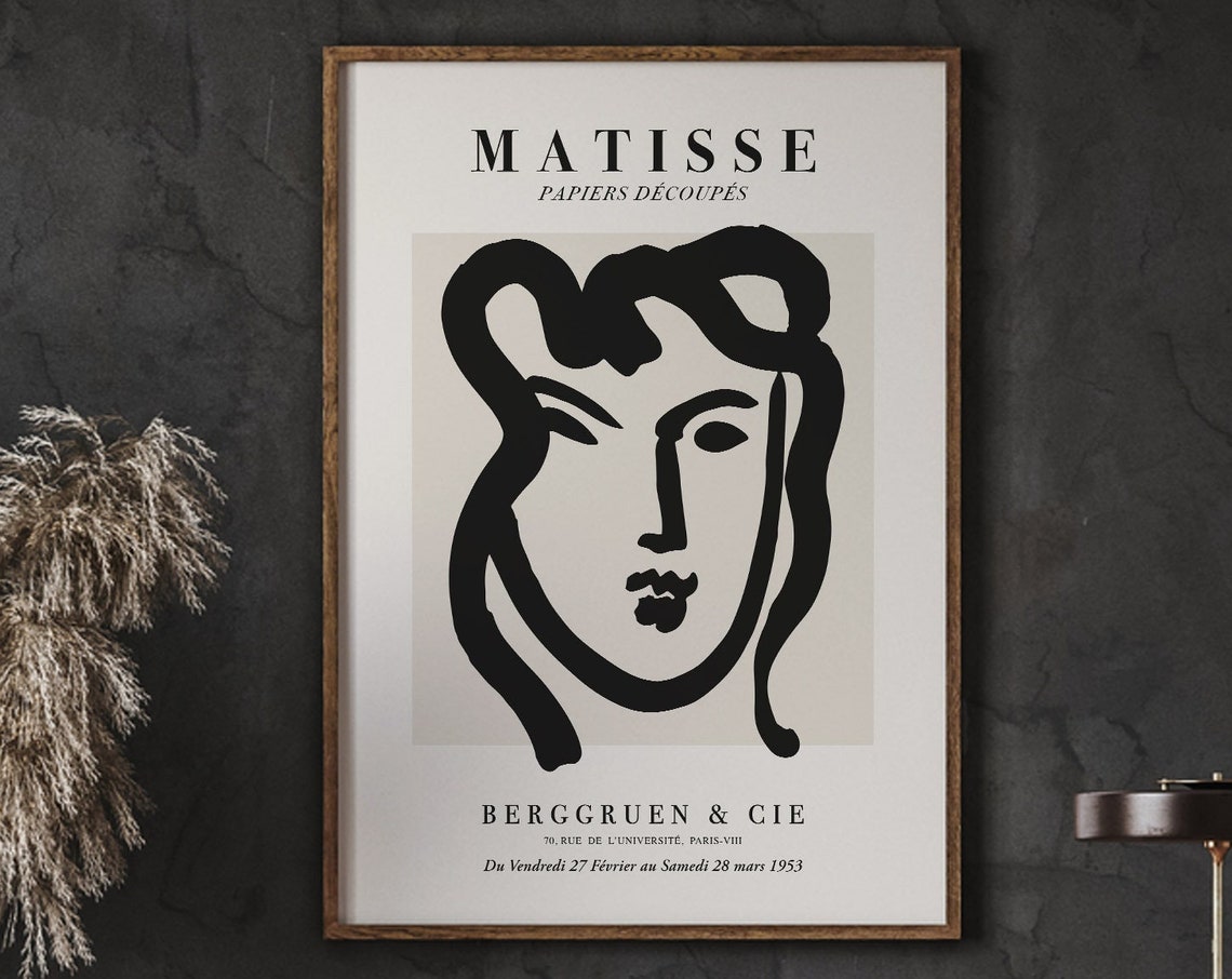 Matisse Woman Drawing Wall Art Minimalist Poster Ideal Gift Living Room Home Decor Gravures Recentes Instant
