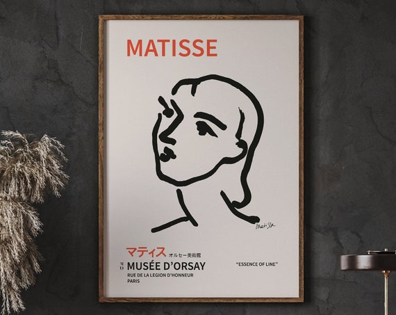 Matisse Nadia One-Line Art Poster