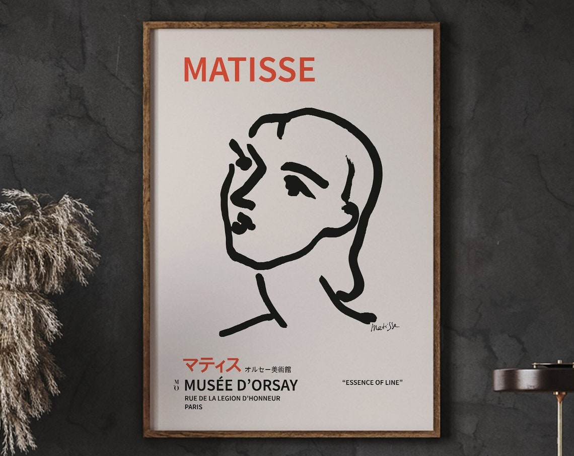 Matisse Nadia One-Line Art Poster