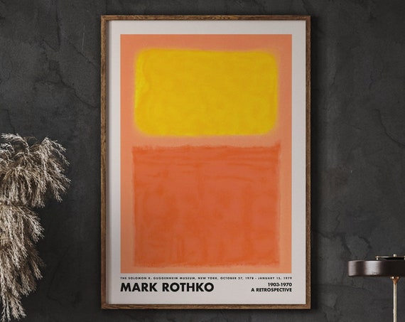 Mark Rothko Poster Reproduction Museum Wall Art Abstract