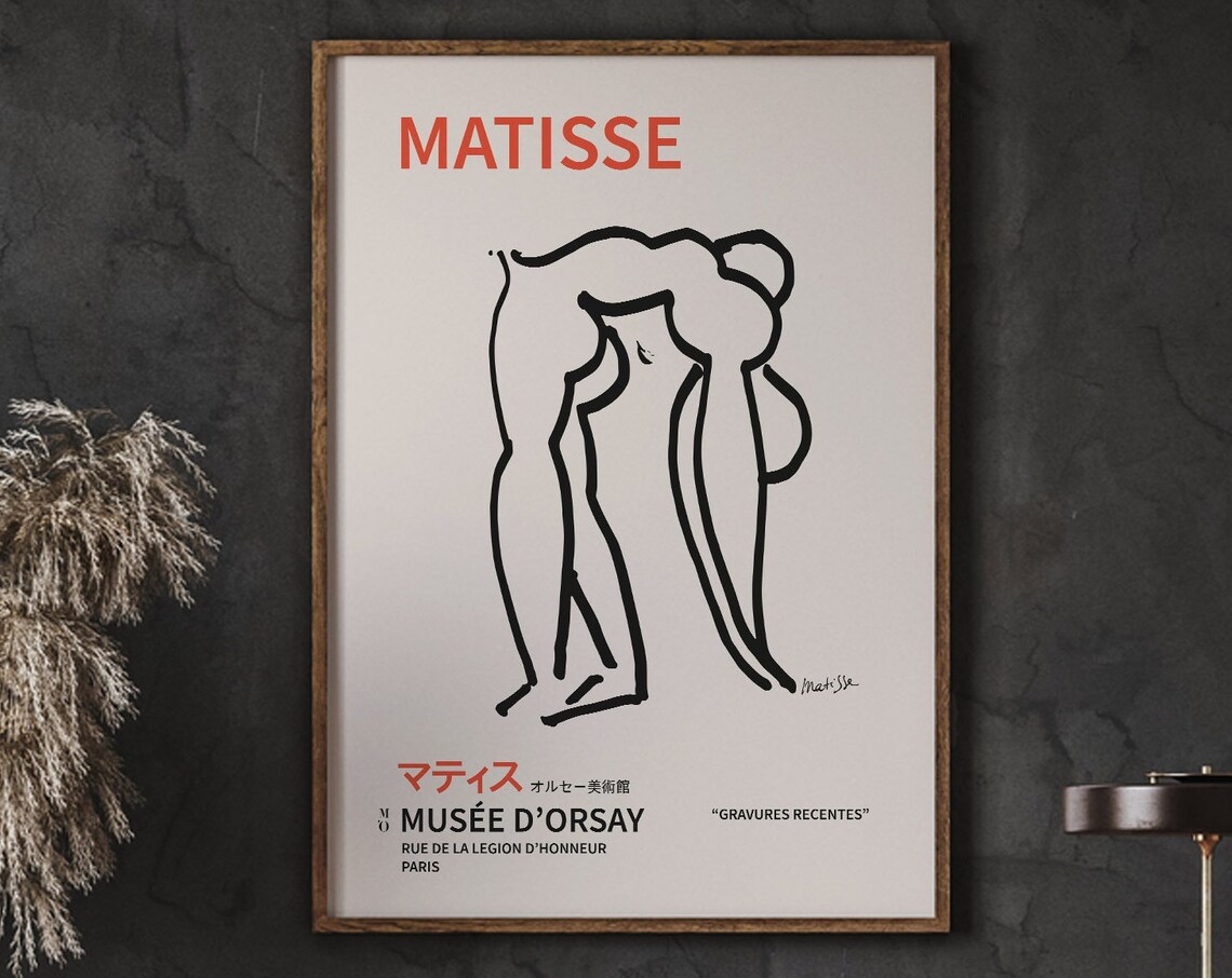 Henri Matisse One Line Body Figure, Poster