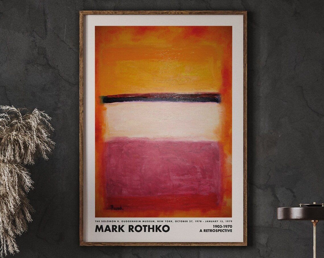 Mark Rothko Print, Minimalist Abstract Art Print
