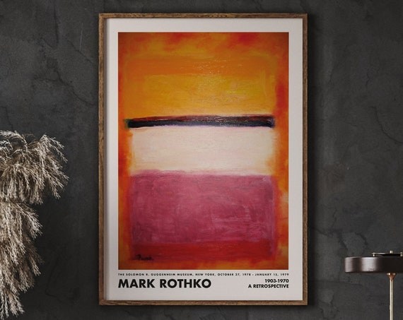 Mark Rothko Print, Minimalist Abstract Art Print