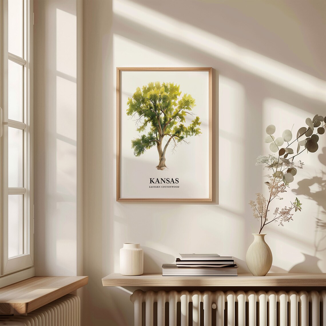 Kansas State Tree Eastern Cottonwood Art Print - Image 3