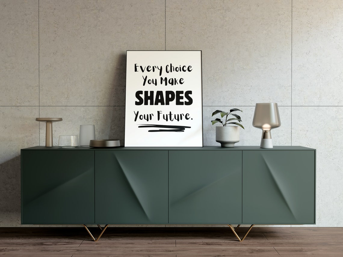 Every Choice You Make Shapes Your Future Motivational Poster - Image 2