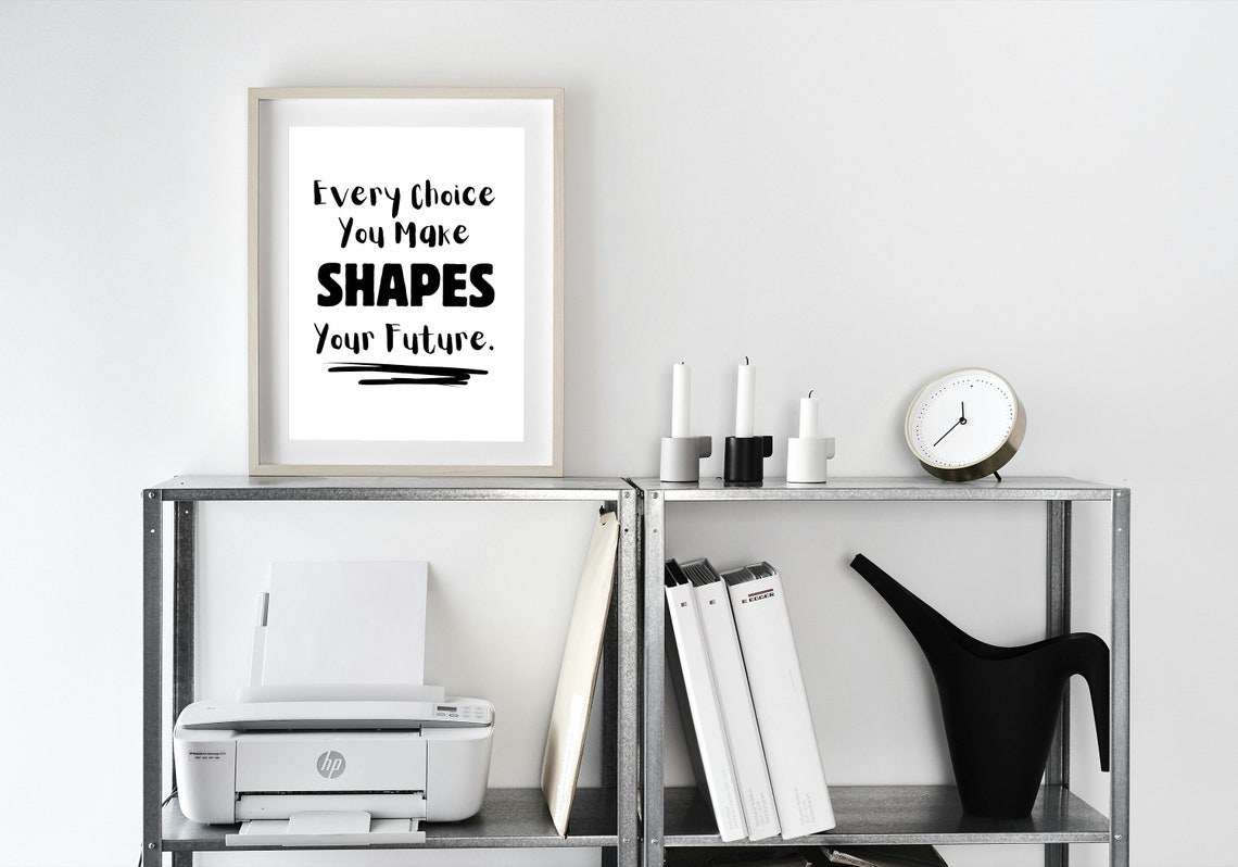 Every Choice You Make Shapes Your Future Motivational Poster - Image 3