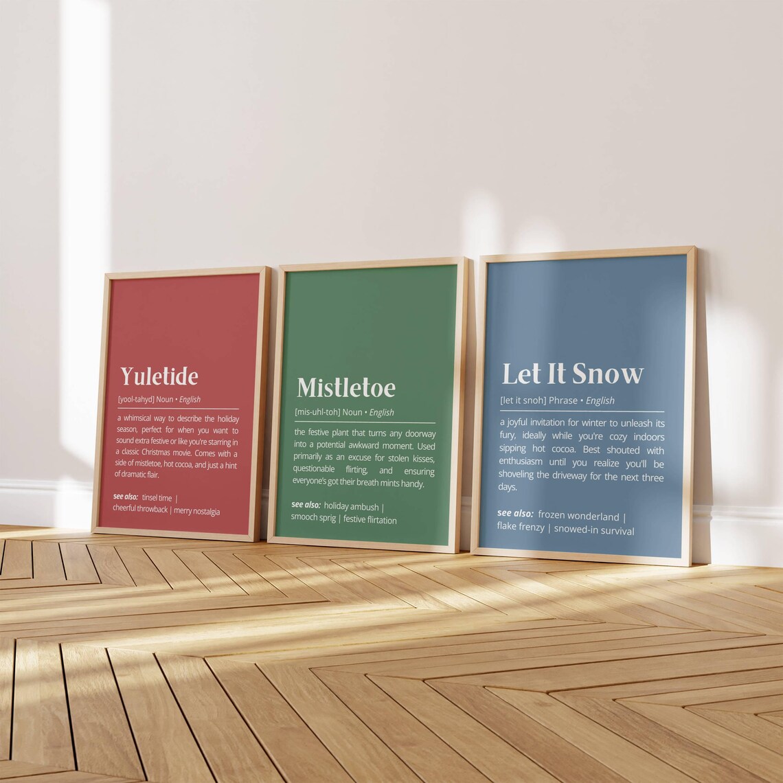 Christmas Definition Holiday Art Print Set for Festive Gallery Walls - Image 2