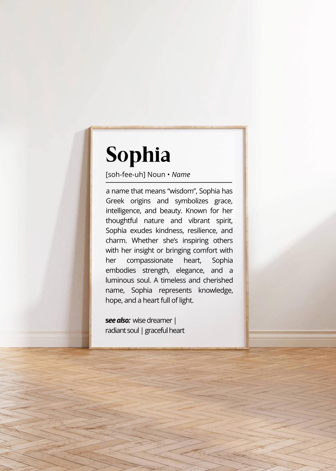 Sophia Name Definition Typography Art Print - Image 4
