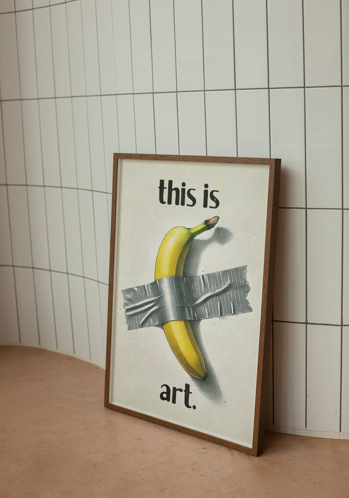 Modern Banana Art Print, Funny Kitchen Wall Decor - Image 2