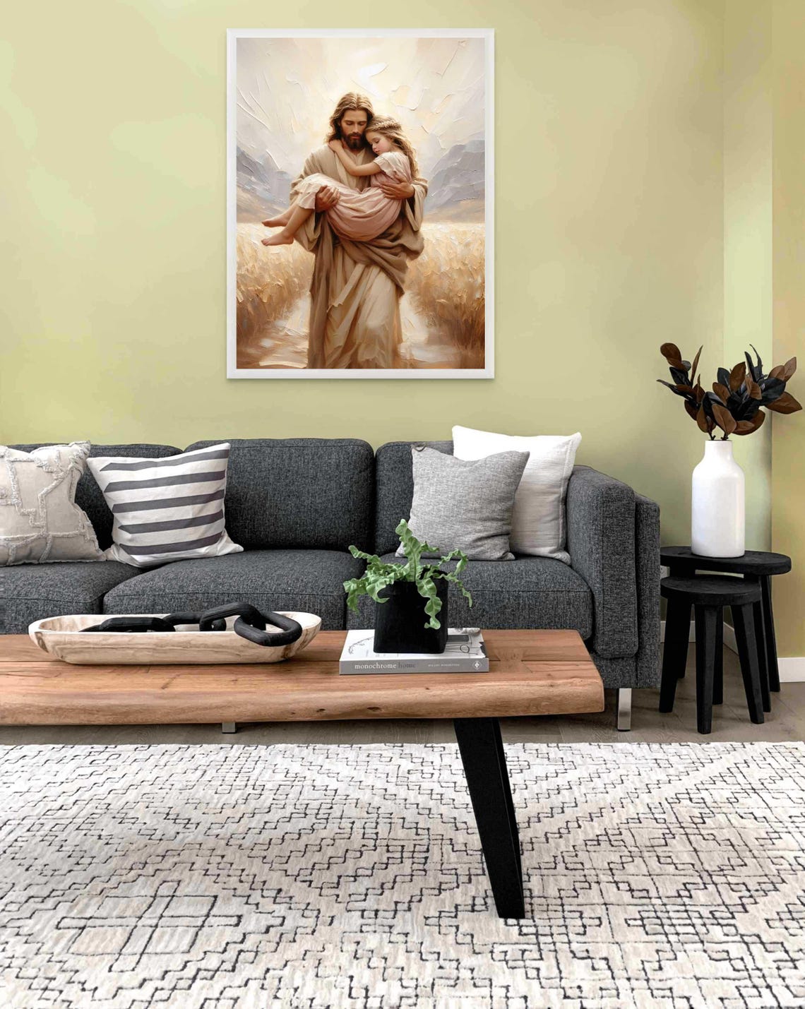 Saved By Christ, Jesus And Girl Christian Art - Image 2