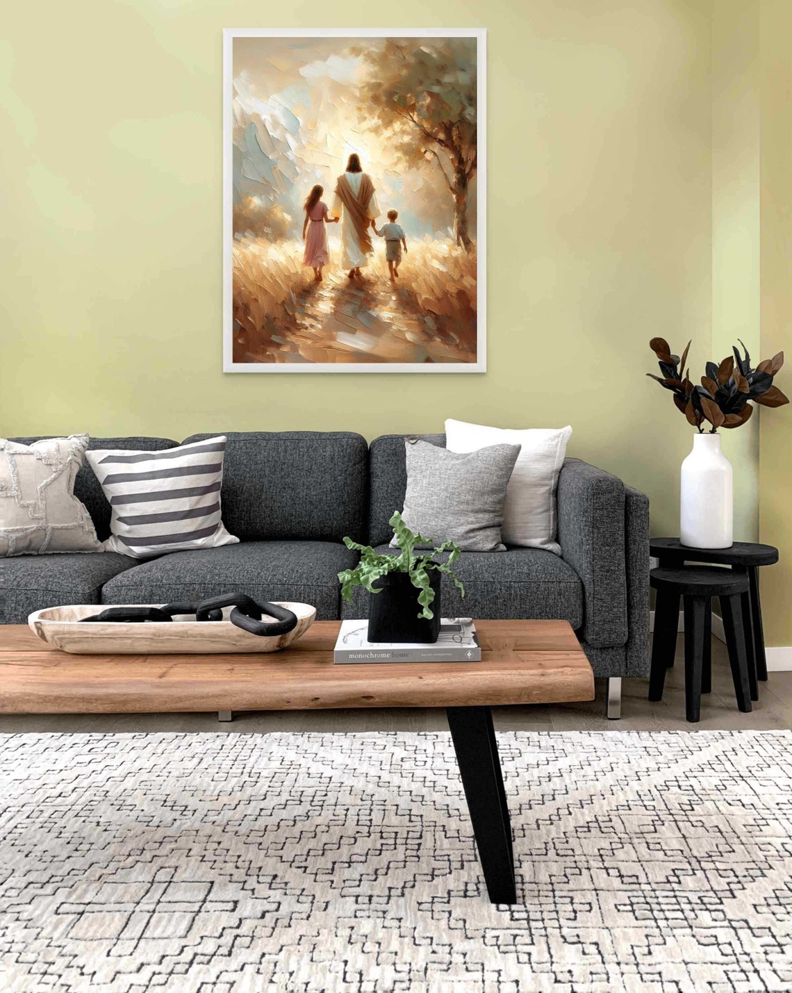 Jesus With Children, Christian Nursery Art Print - Image 2