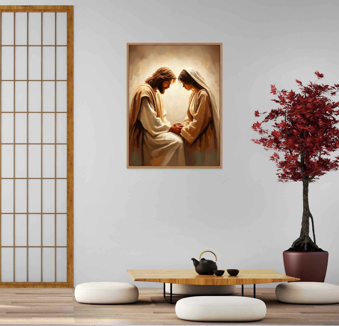 Comforted By Him, Jesus And Girl Christian Art - Image 5