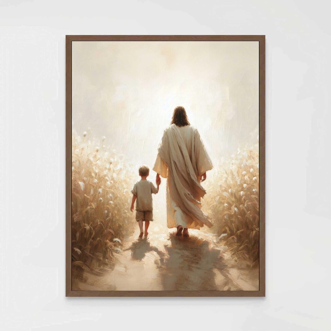 Path Of Faith Christian Jesus And Boy Picture
