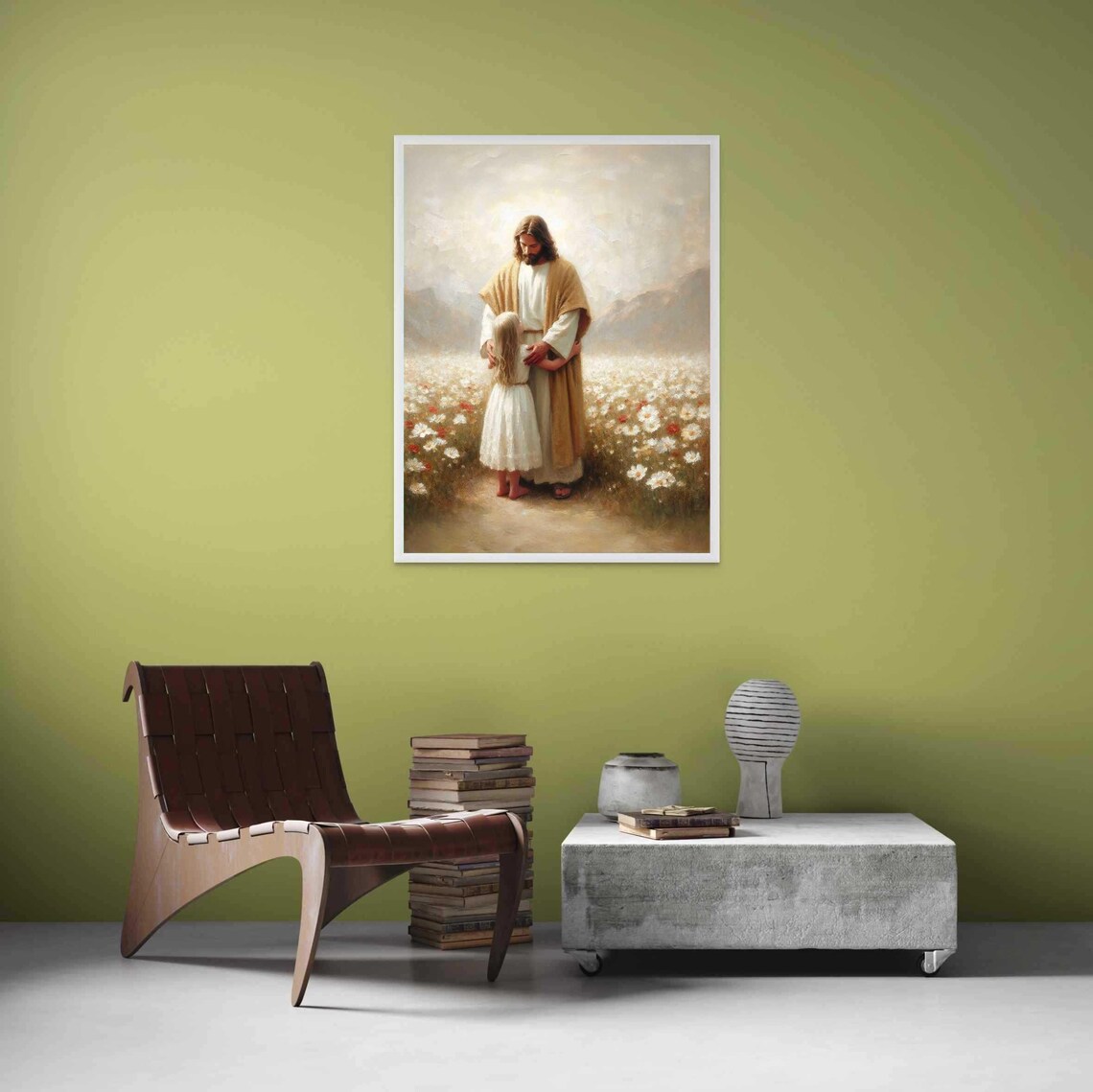 Find Him Christian Painting, Jesus And Girl - Image 4