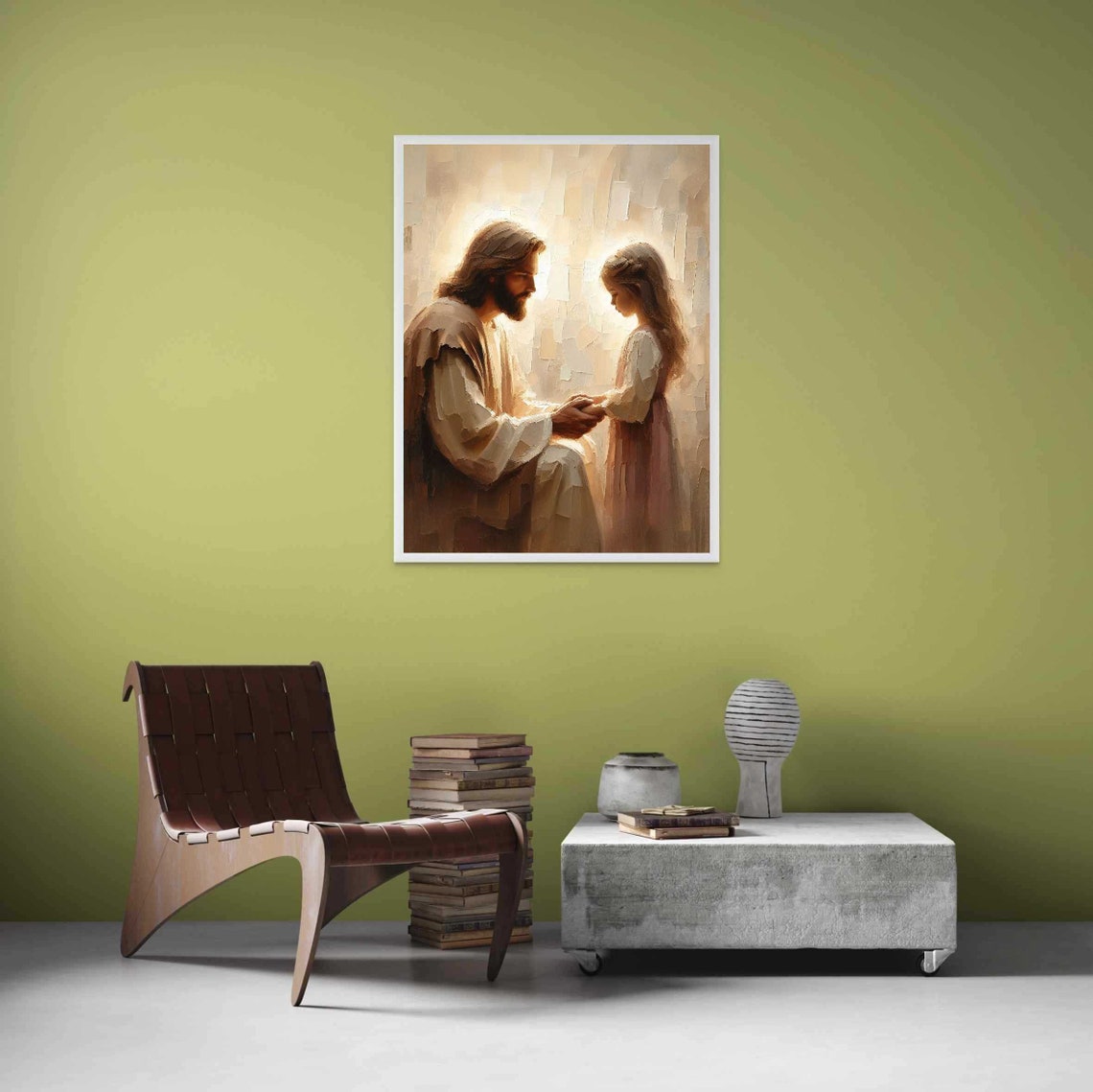 Faith In You Christian Painting, Jesus And Girl - Image 3