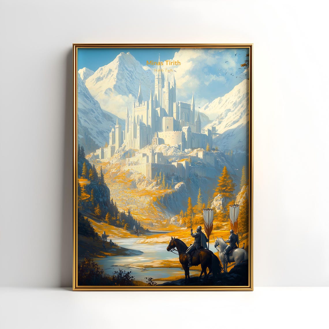 The Lord Of The Rings, Minas Tirith Fantasy Art Print