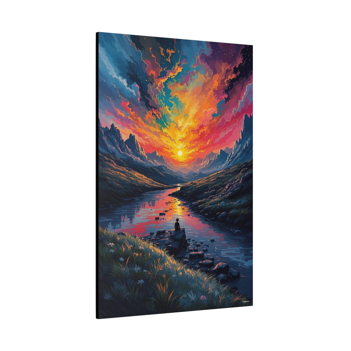 Mountain Sunset - Vibrant Landscape - Image 2