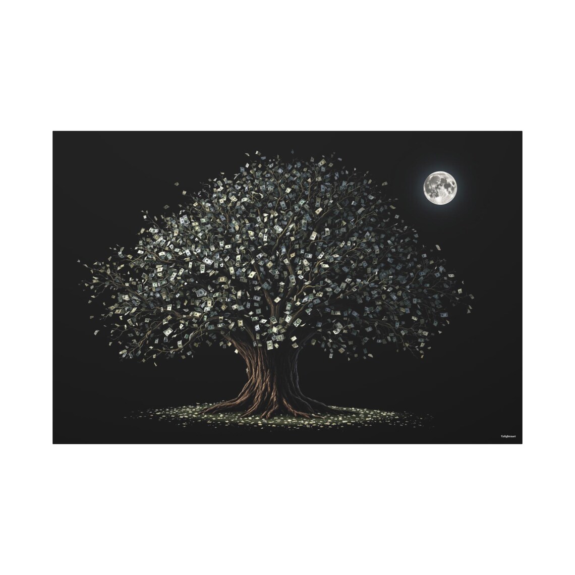 Money Tree Nature Art Print - Image 2