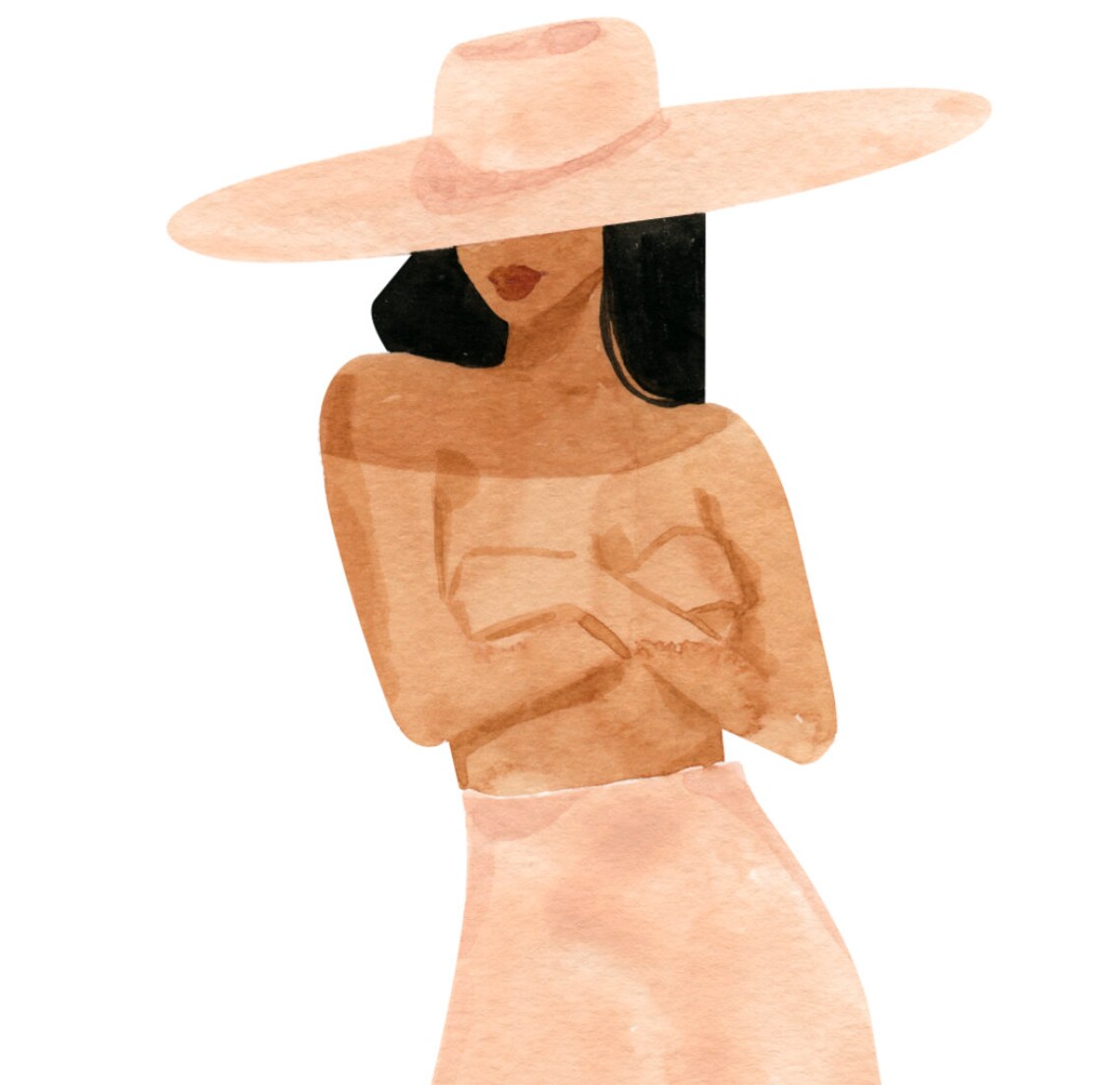 Janelle Ii Art Print, Sabina Fenn Fashion Illustration - Image 4