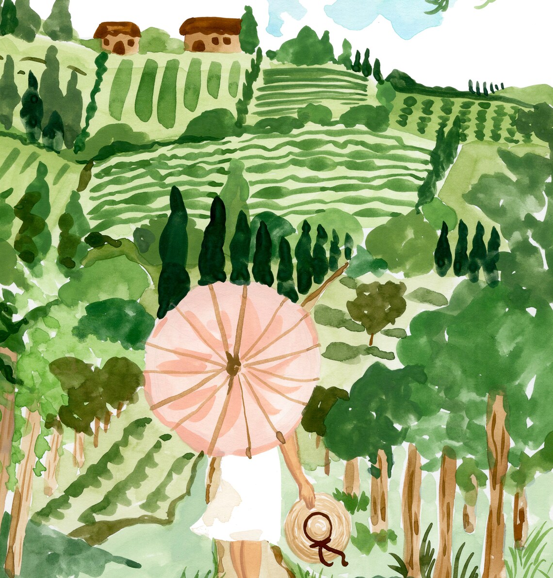 Tuscany Travel Poster, Modern Italy Wall Decor - Image 2
