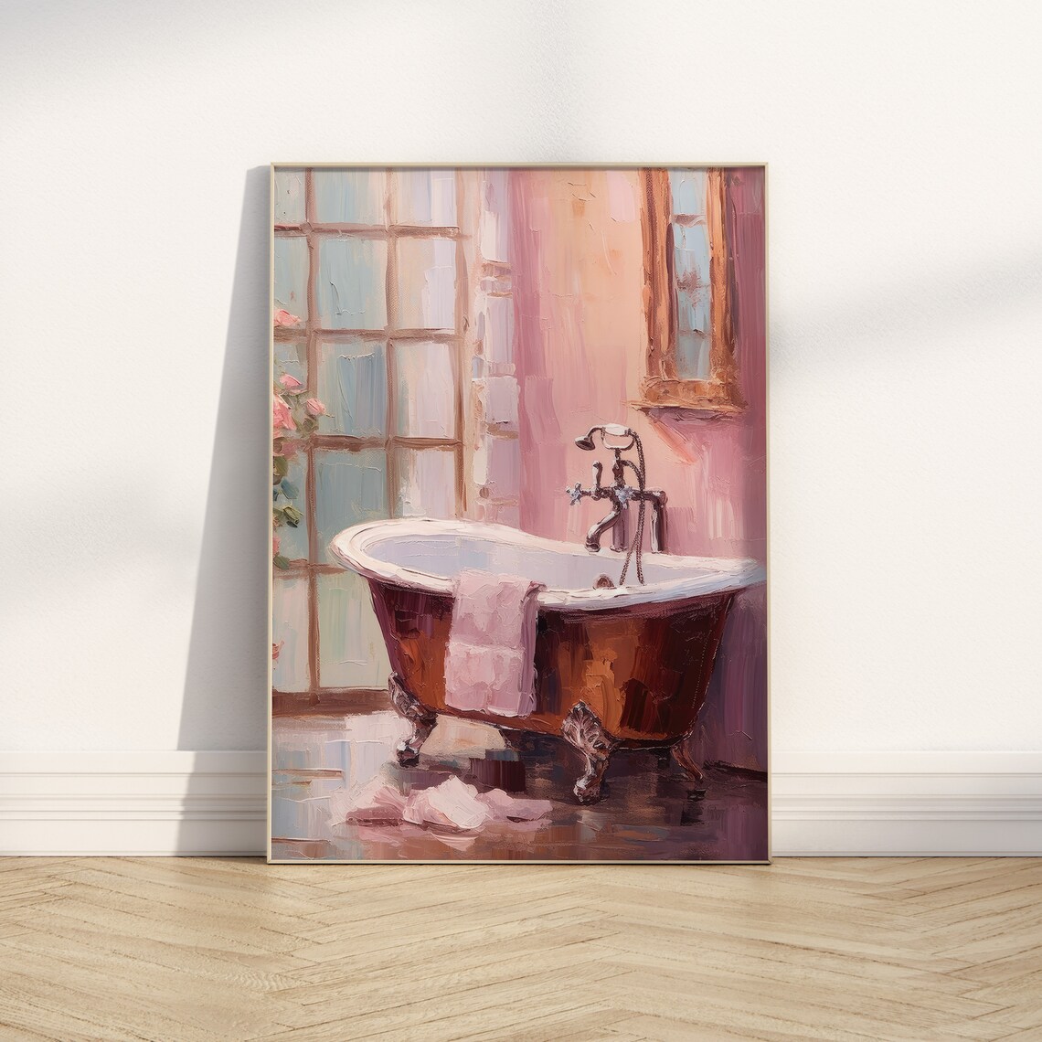 Pink Girly Bathroom Coquette Preppy Poster - Image 2