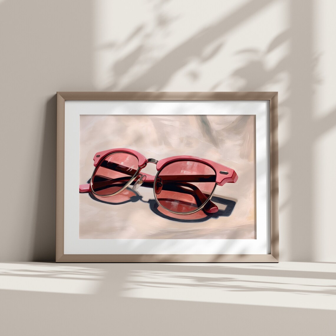 Vintage Pink Sunglasses Preppy Retro Art Print - Image 5