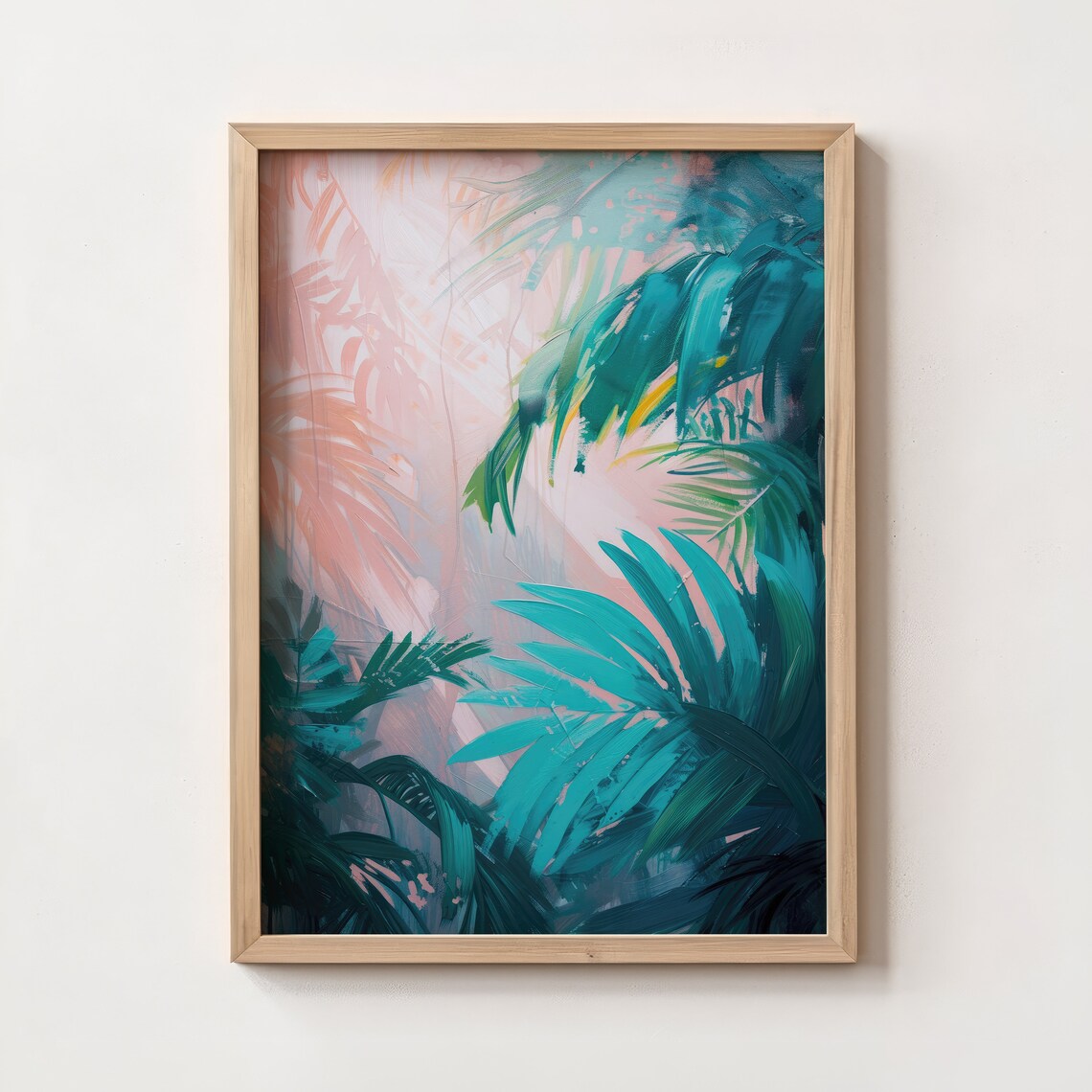 Preppy Palm Tree Trendy Botanical Art Print - Image 4