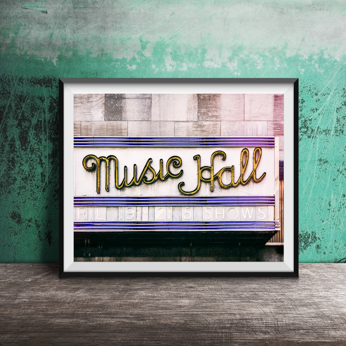 Radio City Music Hall New York City Nyc Sign Photography Print Unframed Art Photo The Rockettes