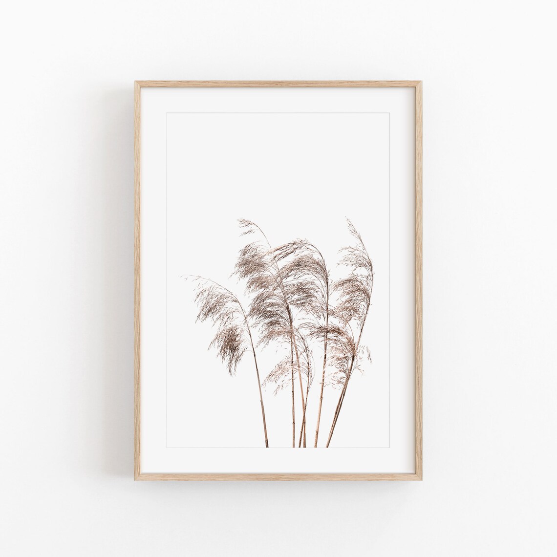 Pampas Grass Print, Farmhouse Rustic Decor