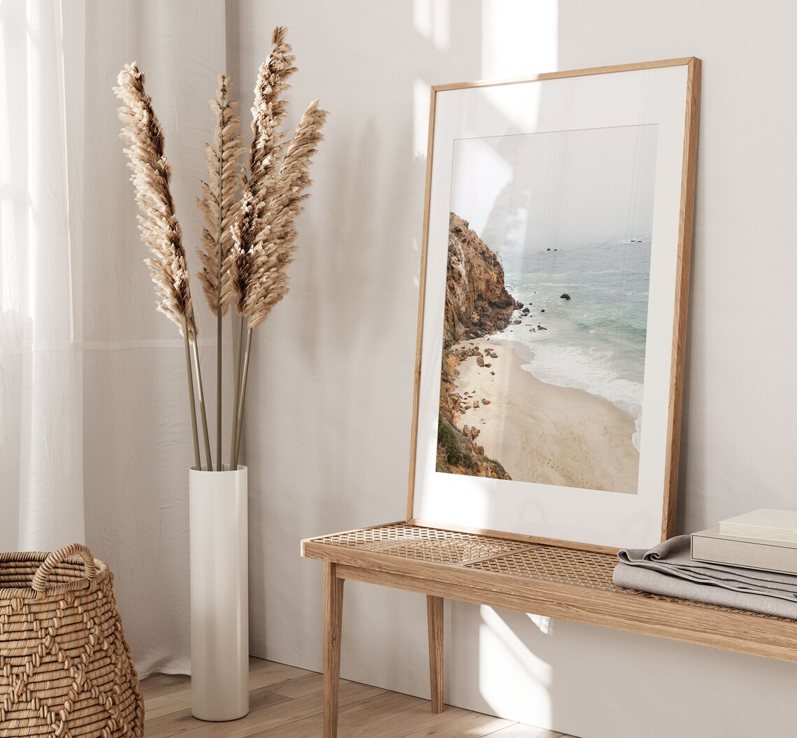 Beach Art Print, Modern Minimalist Ocean Decor - Image 3