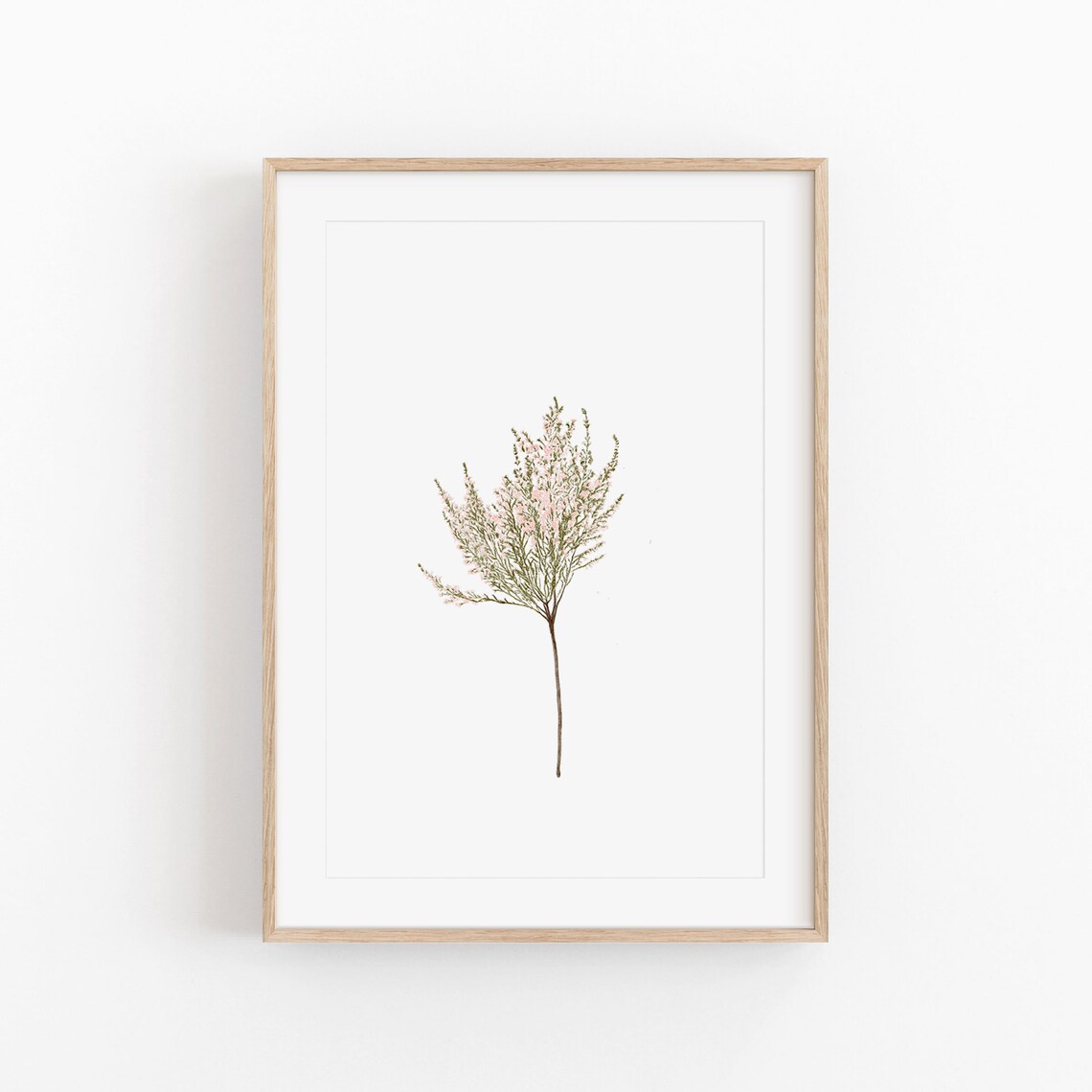 Watercolor Flowers Print, Modern Minimalist Poster