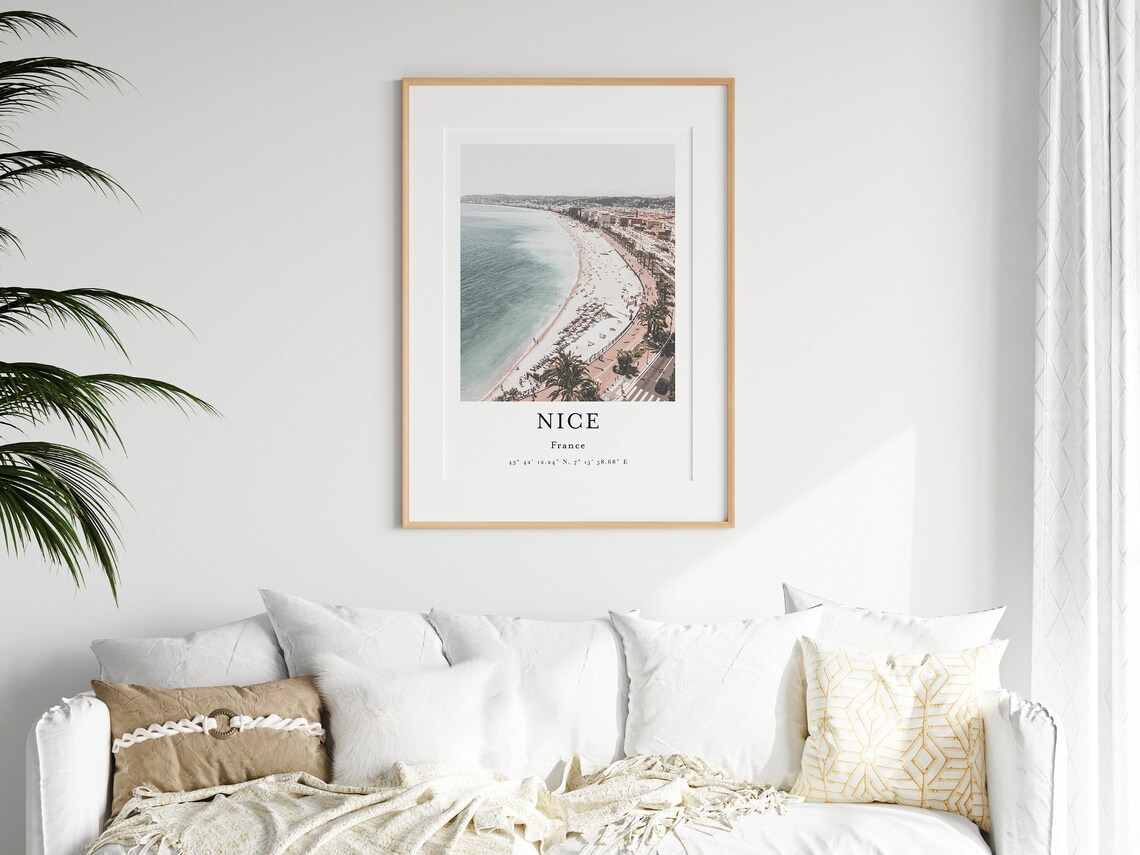 Nice France City Print, Travel Poster Art - Image 2