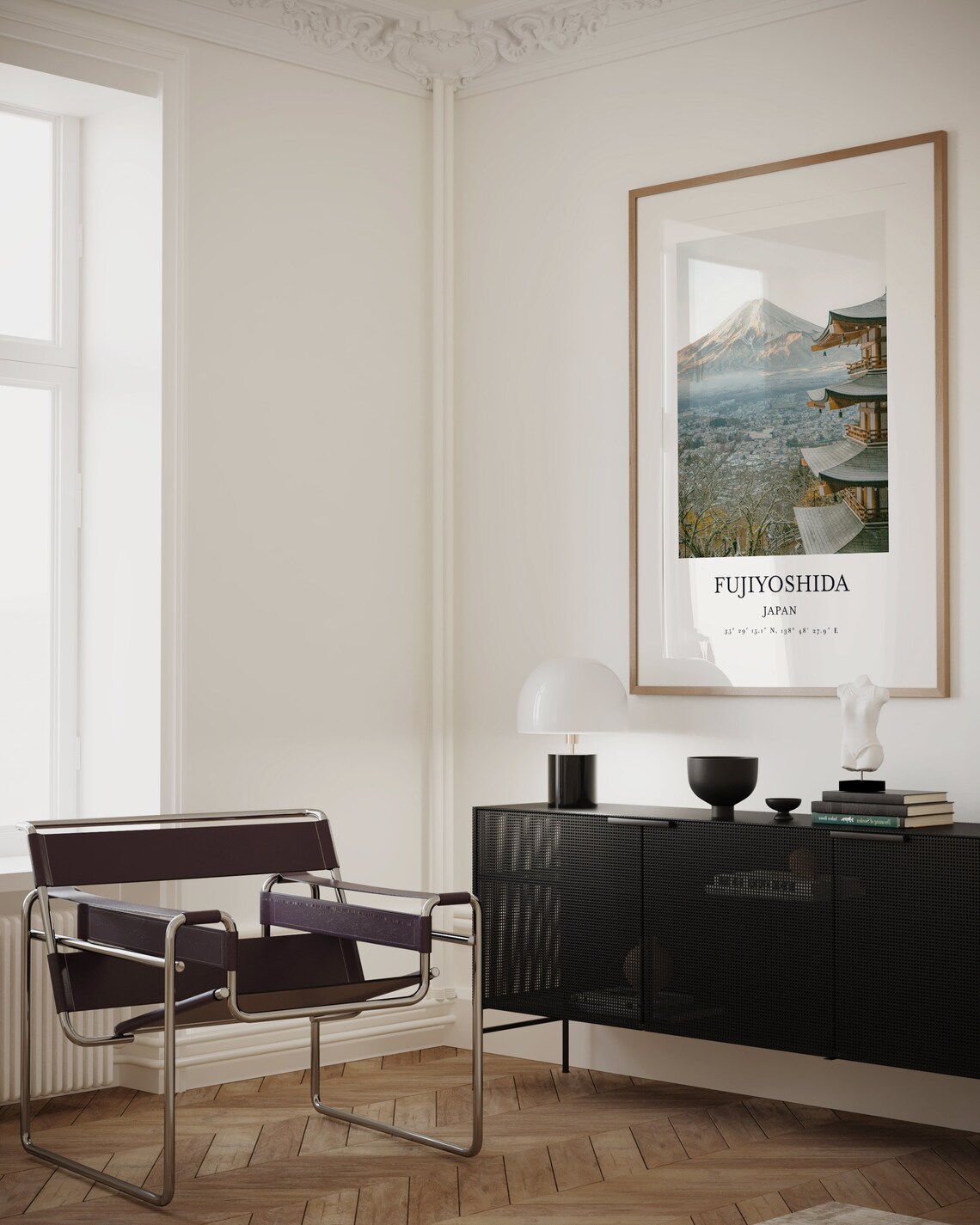 Japanese Temple Modern Minimalist Art Print - Image 3