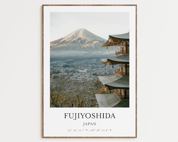 Japanese Temple Modern Minimalist Art Print