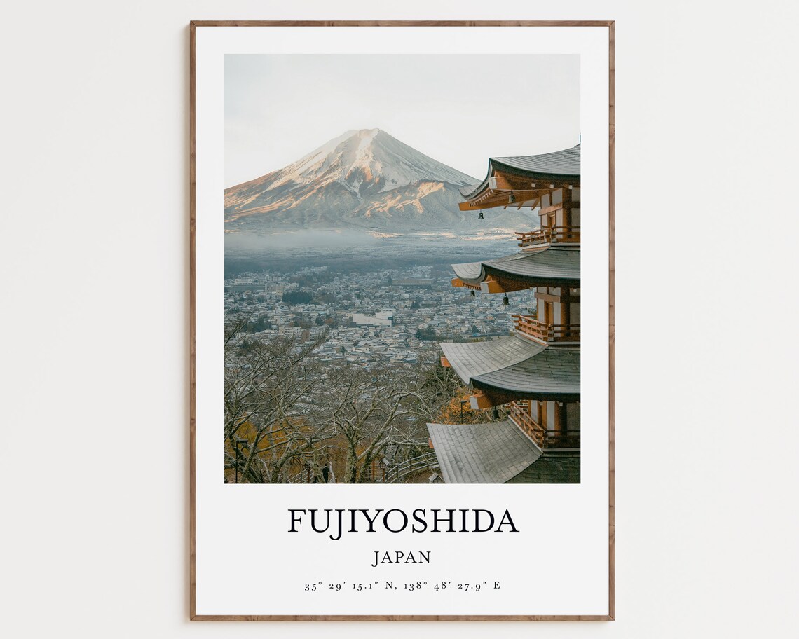 Japanese Temple Modern Minimalist Art Print