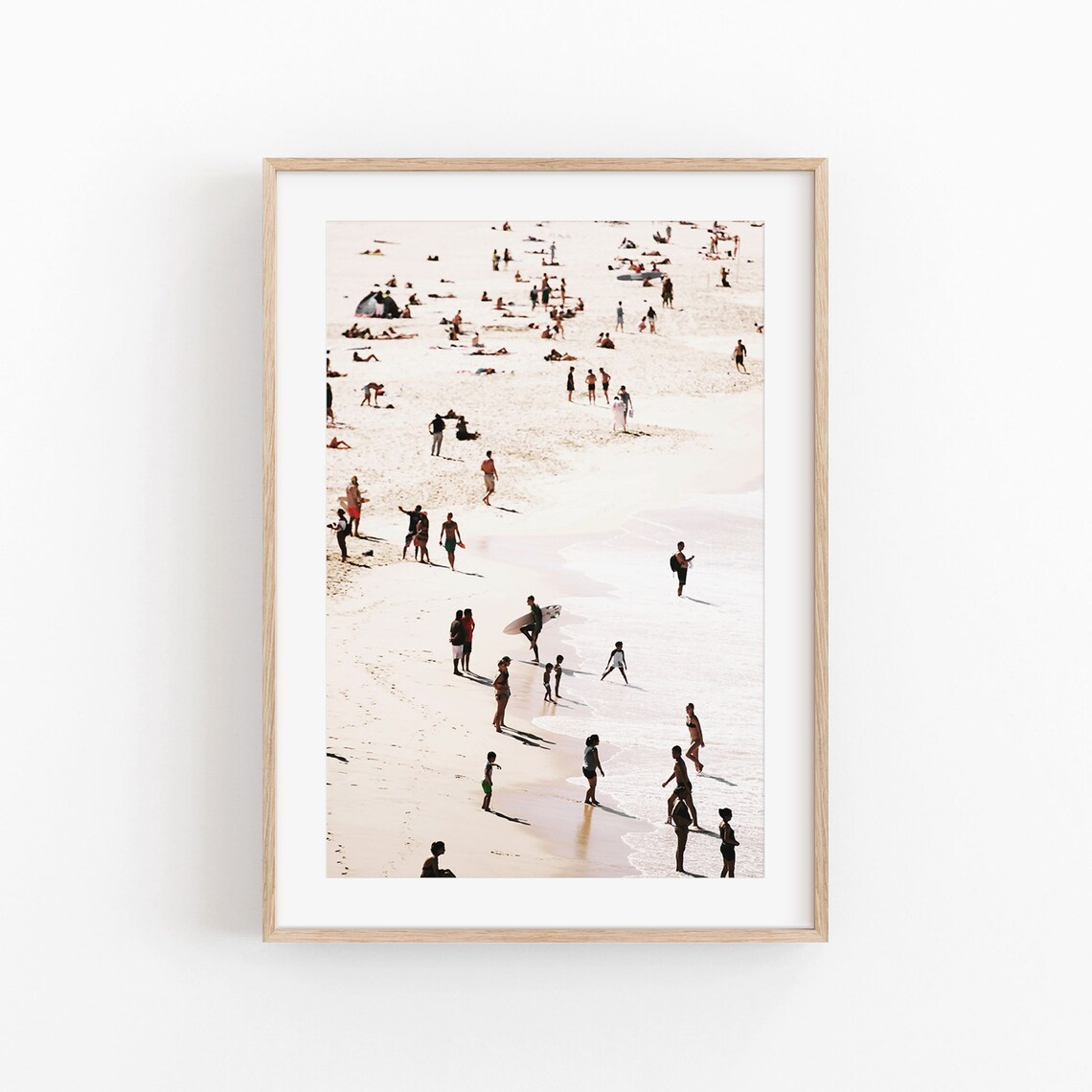Beach Surfboard Ocean Photography Poster, Coastal Decor
