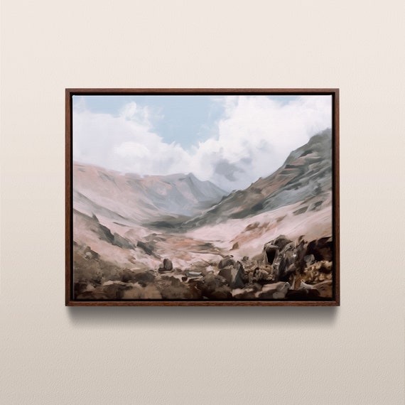 Haleakala National Park Vintage Oil Painting Hawaii Usa Instant 246