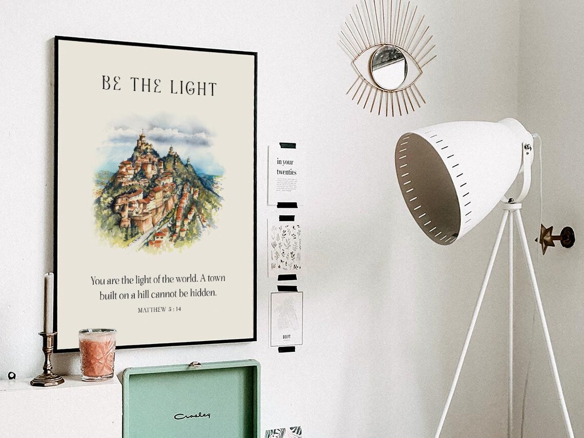 Be The Light You Are The Light Of The World Matthew 5:14 Poster - Image 3