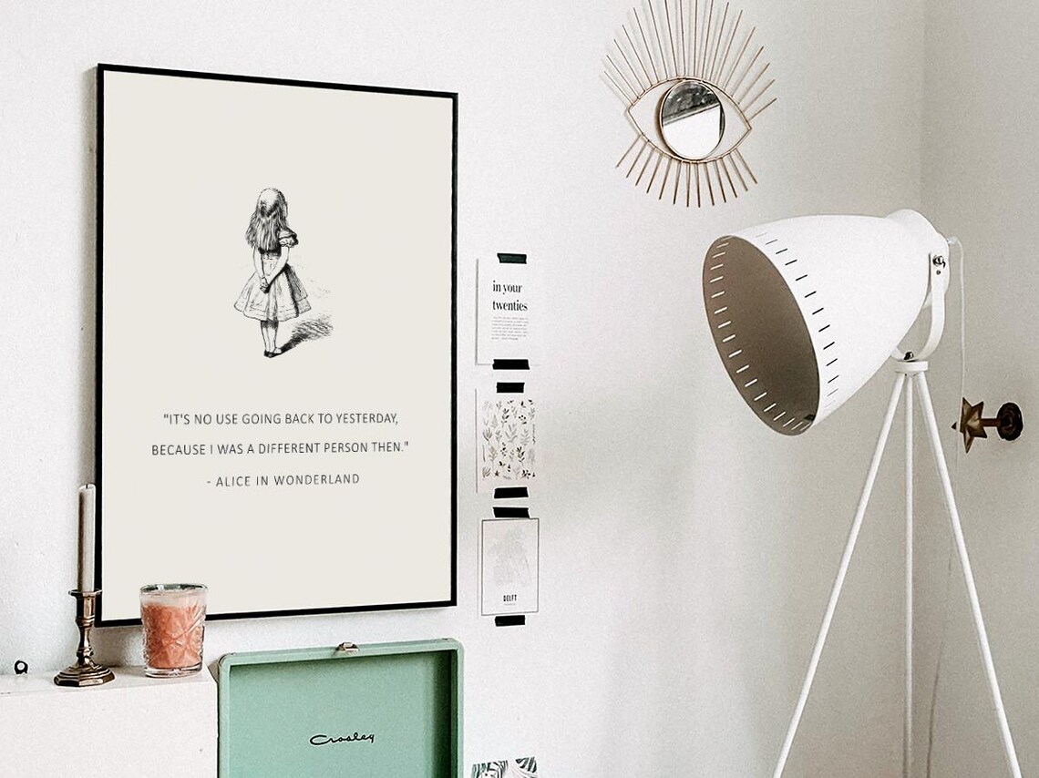 Alice In Wonderland Quote, Vintage Tea Party Art Print - Image 3
