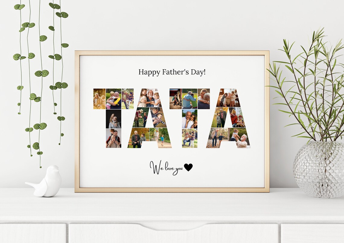 Personalized Tata Photo Collage Gift for Daddy - Image 2