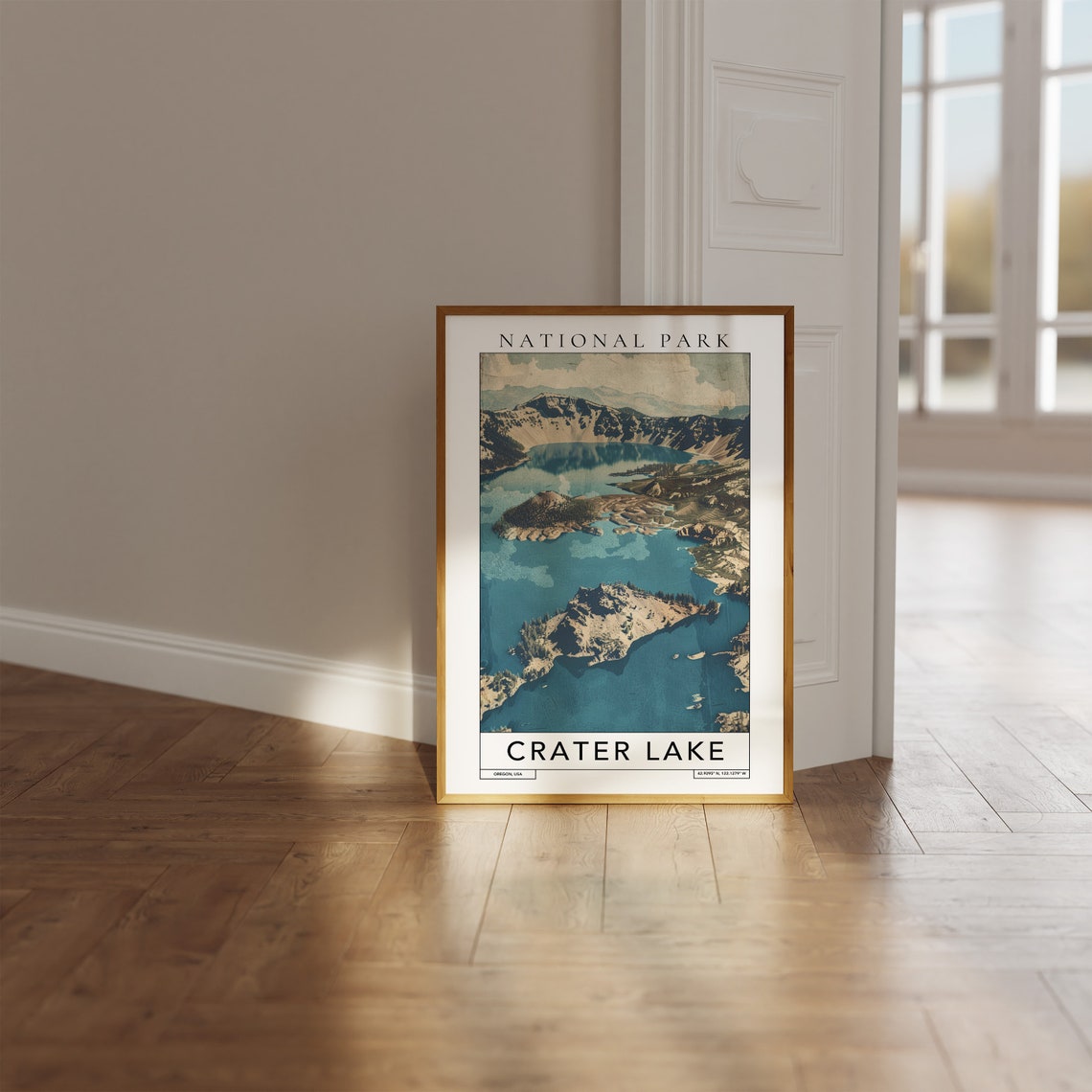 Crater Lake National Park Travel Print Crater Lake South Oregon Print Crater Lake National Park Crater Lake National Park Poster Print - Image 3