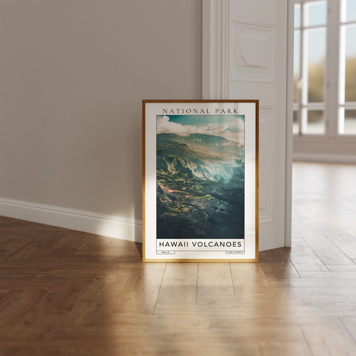 Hawaii Volcanoes National Park Travel Print Hawaii Volcanoes Travel Poster United States Print Travel Print National Park Wall Art - Image 3