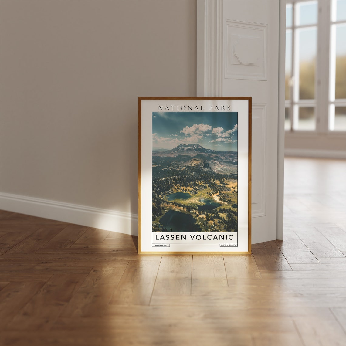 Lassen Volcanic National Park Travel Print Lassen Volcanic California Travel Poster Lassen Volcanic Gift Travel Print National Park - Image 3