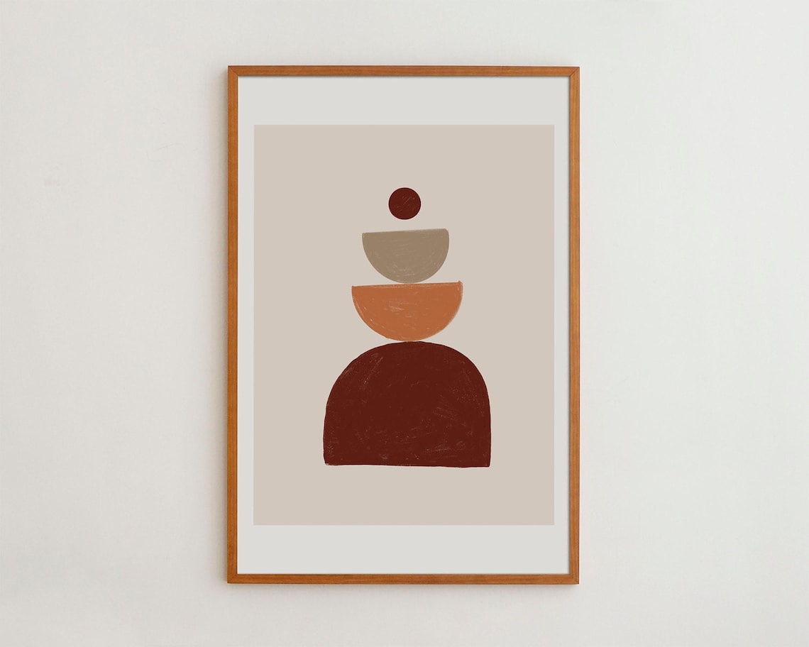 Neutral Boho Artwork for Eclectic Living Spaces