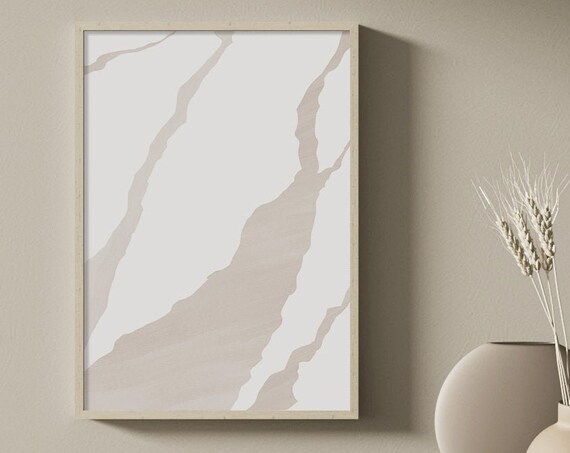 Beige Abstract Print Neutral Beige Abstract Beige White Art Print Tropical Wall Art Abstract Wall Art Living Room Wall Art