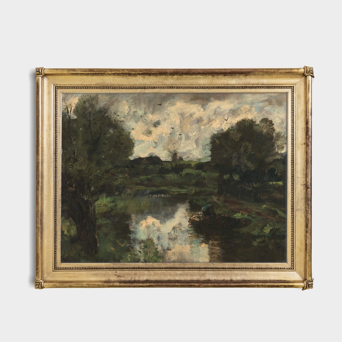 Vintage Country Landscape Art Print, Farmhouse Rustic - Image 4
