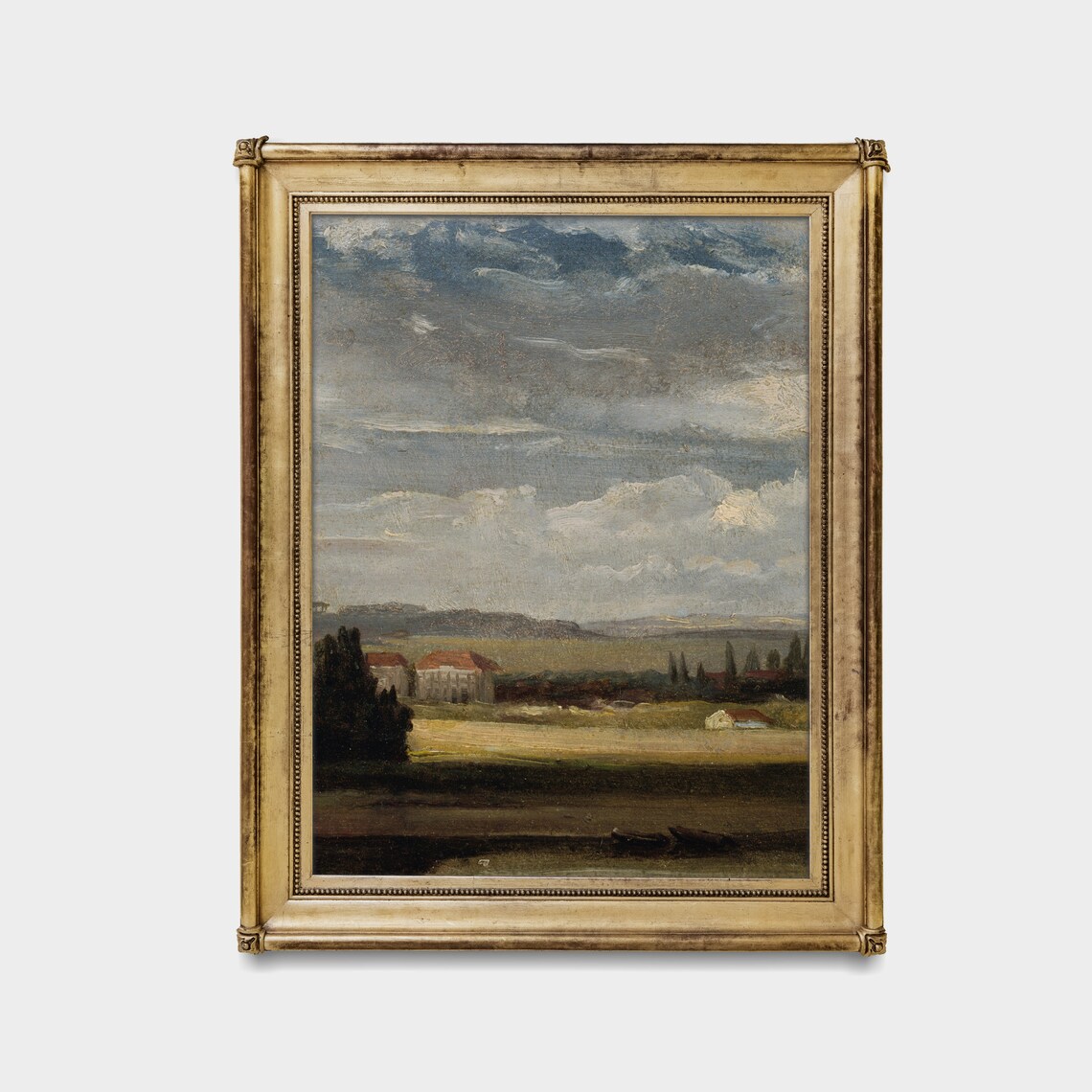Vintage Country Landscape, Rustic Farmhouse Art Print - Image 4