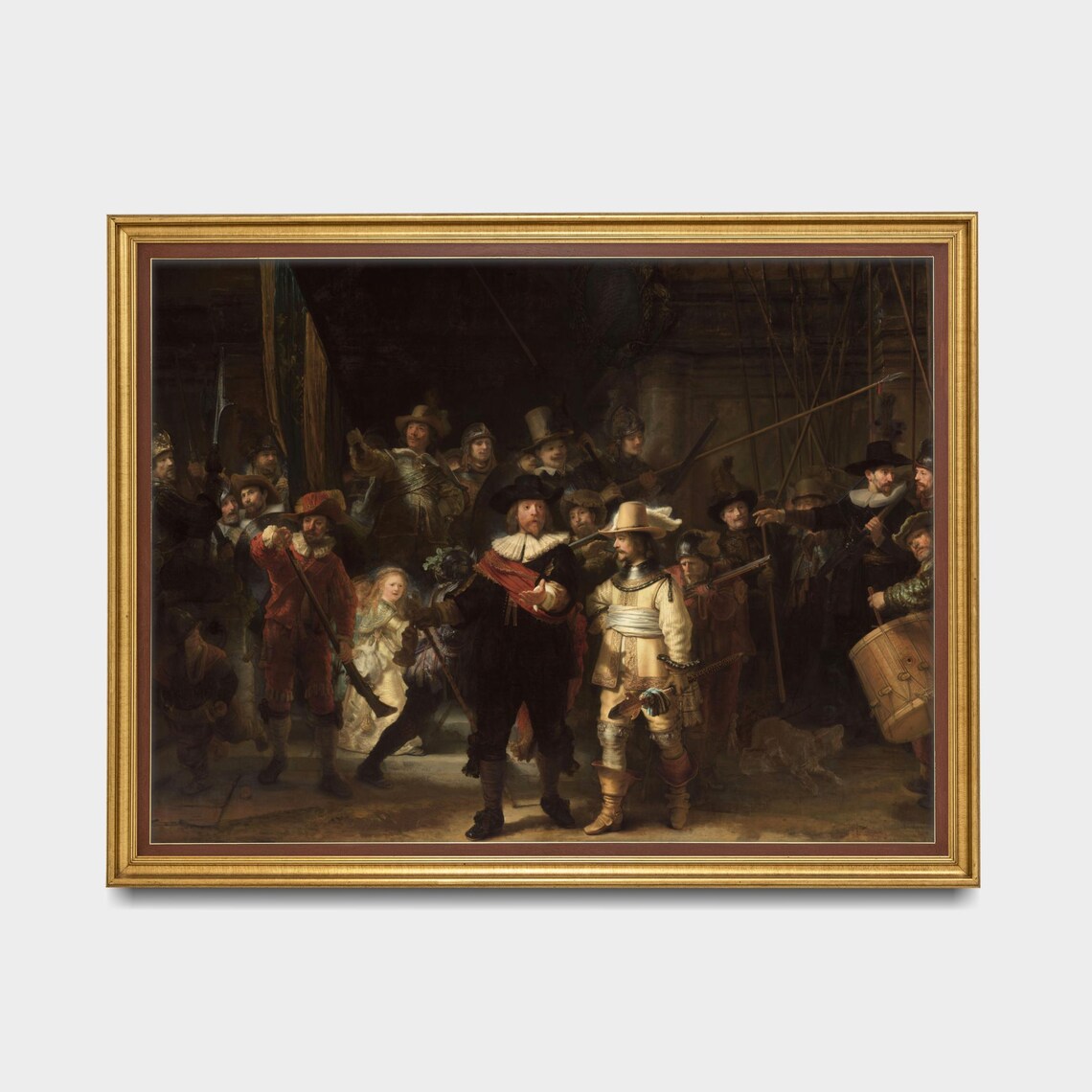 Rembrandt The Night Watch 1642 Dutch Golden Age Masterpiece Poster - Image 5